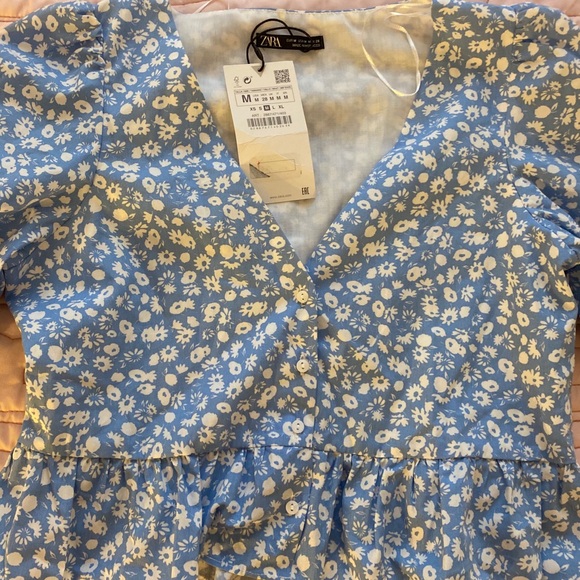 NWT Zara Peplum Top - Picture 4 of 7